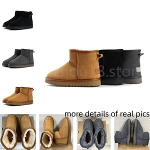 Bottes de neige de haute qualité pour femmes et hommes, marque de styliste de mode, bottes de luxe, chaussures d'hiver chaudes, bottines avec boîte sans boîte 25135