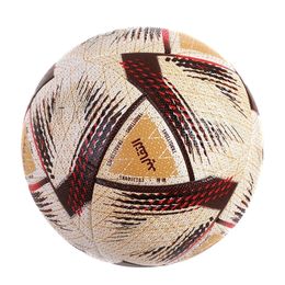 Ballon de football de haute qualité Taille officielle 5 Matériau PU Sans couture Résistant à l'usure Match Formation Football Futbol Voetbal Bola 240228