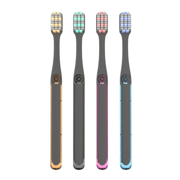 Brosse à dents à poils molle de haute qualité adulte brosse à dents en silicone nano