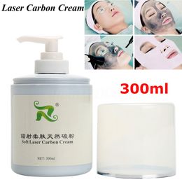 Gel de crema de carbón láser suave de alta calidad para tratamiento de rejuvenecimiento de la piel con láser ND Yag crema de carbón activo 300ML