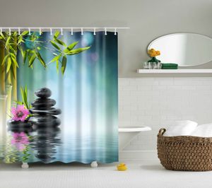 Spa waterdichte douchegordijn van hoge kwaliteit digitale afdrukken badkamer decoratie schokkende landschap douchegordijnen 180*180 cm