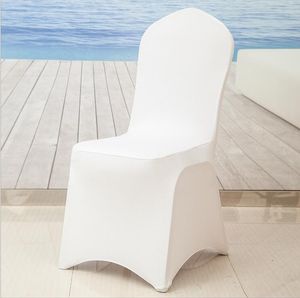 Hoge Kwaliteit Spandex Stretch Chair Cover Bruiloft Banket Party Hotel Decorations Stoel Cover Set Universele Kerk Huwelijksstoel Covers