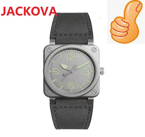 Diseñador deportivo de alta calidad Reloj de pulsera Movimiento de cuarzo Reloj de tiempo Reloj Banda de cuero en alta mar Modelo superior Relojes de pulsera militares Reloj de hombre