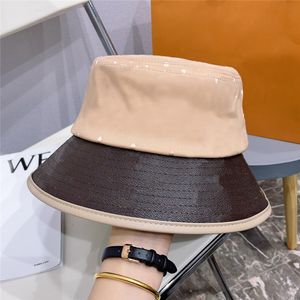 Hoge kwaliteit lente en herfst visser hoeden print mode vrouwen ontwerpers emmer hoed ingebouwde hoed heren honkbal caps