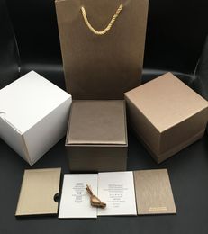 Boîtes de montre en papier carré de haute qualité Papiers Sac-cadeau en ruban Sac à gré
