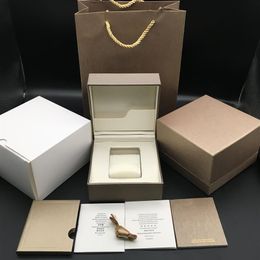 Libretti con scatole per orologi in carta quadrata di alta qualità, sacchetti regalo in nastro di seta, scatole per orologi Champagne Case251F