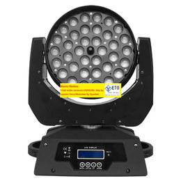 Éclairage de scène de haute qualité 36x10W 4 en 1, Zoom DMX RGBW LED, lumière à tête mobile