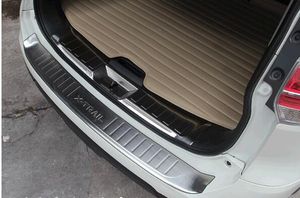 Plaque de pare-chocs arrière en acier inoxydable de haute qualité, 2 pièces (interne et externe), barre de protection pour Nissan x-trail 2014 – 2016