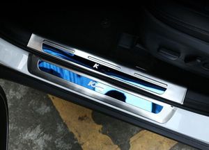 Placa de reposapiés de desgaste de umbral de puerta de coche de acero inoxidable de alta calidad, 8 Uds., placa decorativa de protección para Kia Sportage KX5 2016-2018