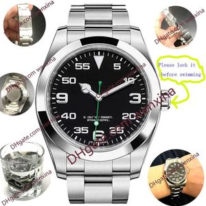 Montre automatique en acier inoxydable de haute qualité 39mm 2813 Cadran noir avec calendrier sans calendrier montre de luxe natation étanche Me290c