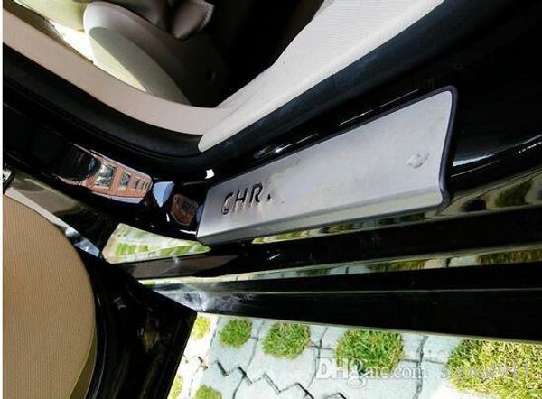 Plaque de protection des seuils de porte en acier inoxydable de haute qualité 4 pièces, plaque de protection, barre de protection des seuils de porte pour Chrysler Sebring
