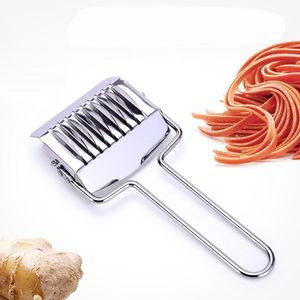 Hoogwaardige roestvrijstalen handmatige Pasta Cutter Noodle Makers Keukengereedschap Kruidbladen Divider voedselprocessors XG0321