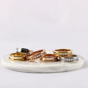 Hoogwaardige roestvrijstalen ring voor mannen en vrouwen Valentijnsdag Geschenkpaar Ring Sieraden Maat 6-11