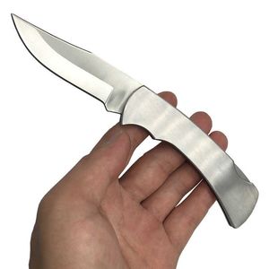 Cuchillo de bolsillo plegable de acero inoxidable con mango de madera de alta calidad, cuchillos de supervivencia para acampar al aire libreBE7H