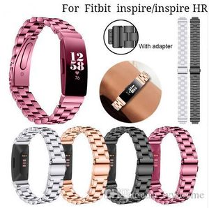 Correa Wris de acero inoxidable de alta calidad para Fitbit Inspire Band pulsera de Metal para Fitbit Inspire HR reloj de mujer y hombre