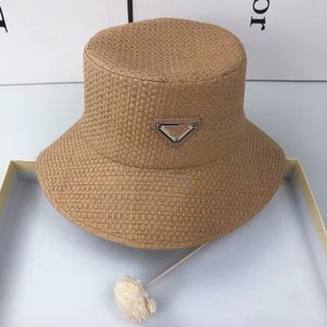 Straw van hoge kwaliteit Gevlooide zon Hoed Vissershoed Outdoor Beach Hoed Damesmode Big-Ee EEw hoed P3 Kleur Optioneel