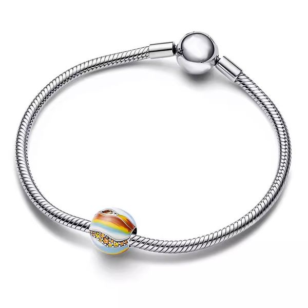 Bracelet à breloques de chaîne de haute qualité pour femmes bijoux de créateurs de fête de mariage pendentif planète DIY fit Pandora bracelet perles avec boîte