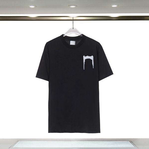 Haute qualité vêtements d'été soie hommes décontracté Hip Hop coupe irrégulière fermeture éclair à manches courtes T-shirts noir blanc hauts tee