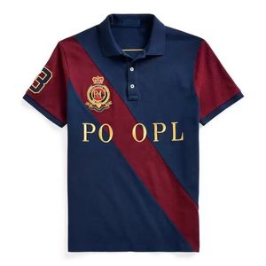 Polos en coton d'été de haute qualité t-shirt à manches courtes pour hommes en coton peigné brodé code européen sport décontracté polos amples chemise S-6XL