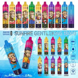 Sunfire de haute qualité 18000 bouffées avec écran Vape 25ml E liquide 850mAh Énorme Vapor Puff 18000 15000 15K 18K 20K PEN CORcA