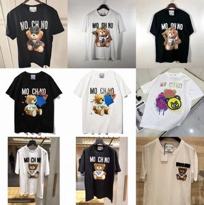 Hoge kwaliteit Sunmmer Dames Heren Ontwerpers Moschino T-shirts T-shirts Mode Brief Afdrukken Korte mouw Dame Tees Luxe Casual Kleding Tops T-shirt Groothandel