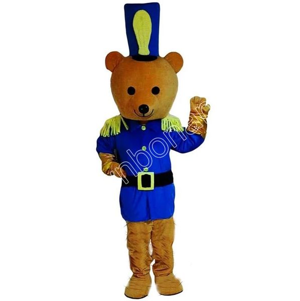 Disfraz de Mascota de policía de oso superbonito de alta calidad, disfraz de carnaval, disfraz de fantasía personalizado, disfraz de felpa