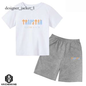 hoogwaardige T -shirts Trapstar tracksuit designer T -shirt mode zomer Kids Boys Beach Shorts Sets Streetwear Trapstar T -shirt Men Vrouwen Kleding Girls Sportkleding S