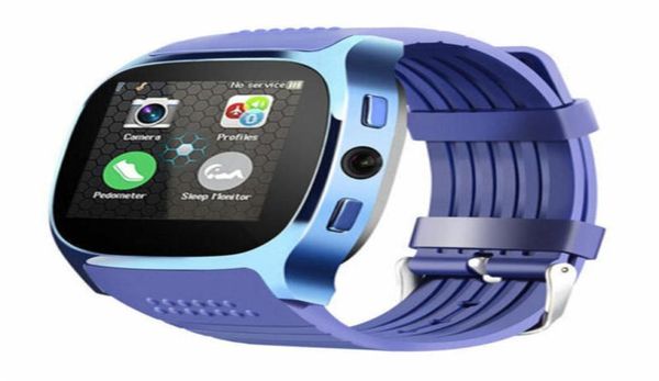 Relojes inteligentes Bluetooth T8 de alta calidad con cámara, teléfono, tarjeta SIM Mate, podómetro, resistente al agua para Android iOS, paquete de reloj inteligente 5494343