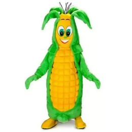 Hoge kwaliteit Tasty Corn Mascot Kostuums Halloween Fancy Feestjurk Stripfiguur Carnaval Xmas Pasen Reclame Verjaardagsfeestje Kostuum Outfit