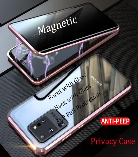 Coque de téléphone de confidentialité en verre trempé de haute qualité pour Samsung Galaxy S21 S20 Ultra S20 S9 Note 10 Plus 9 8 housse de protection magnétique 9565402
