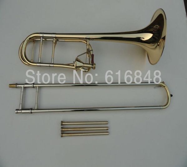 Trombone ténor en laiton de haute qualité Trombone conique plaqué or Edward 42 B Tubes étirés plats Instruments de musique Trombone3907319