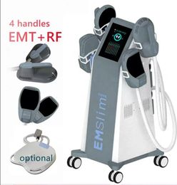 Alta calidad La máquina de adelgazamiento NEO RF HI-EMT que forma EMS Estimulación muscular electromagnética quema de grasa hienmt equipo de belleza para esculpir 4 manijas con asiento RF