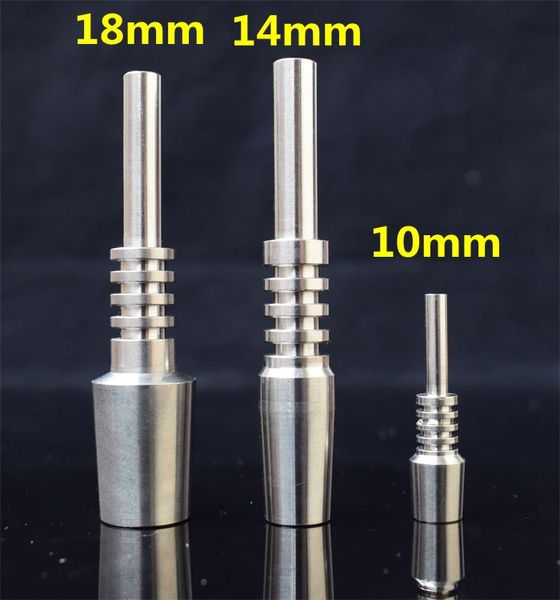 Pointe en titane de haute qualité Clou en titane 10mm 14mm 18mm Clou inversé Grade 2 Clou en titane pour verre bong Verre Nectar Collector Kit