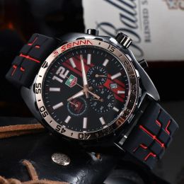 Tog de haute qualité Tag Tag F1 Racing Series Luxury Mens Watch Sports Silicone Strap Super Luminal Imperproofing Automatic Designer Movement Watches Sapphire
