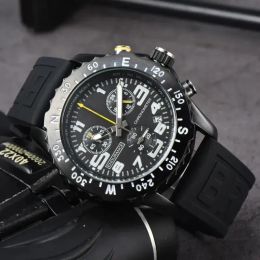 Top Brand Brand Men de luxe Men de luxe Brei Endurance 45 mm Designer Movement Watches Mens Watch Multifonction Chronograph Montre