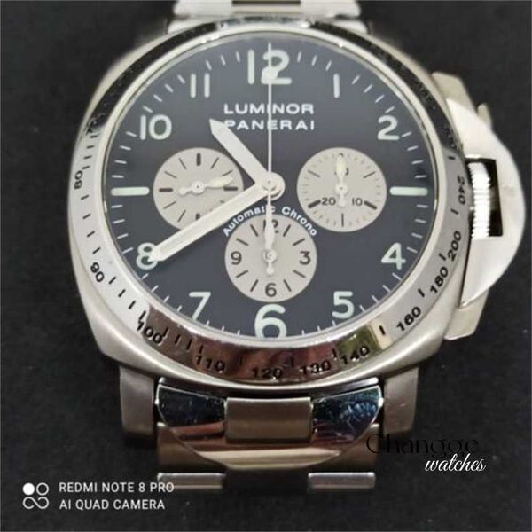 Top Brand Mens Watch Multi-Fonction Chronograph Montre Clocks Watch Pererei Lumiinor Chrono Pam 00052 Titanium 40mm Zenith El Primero