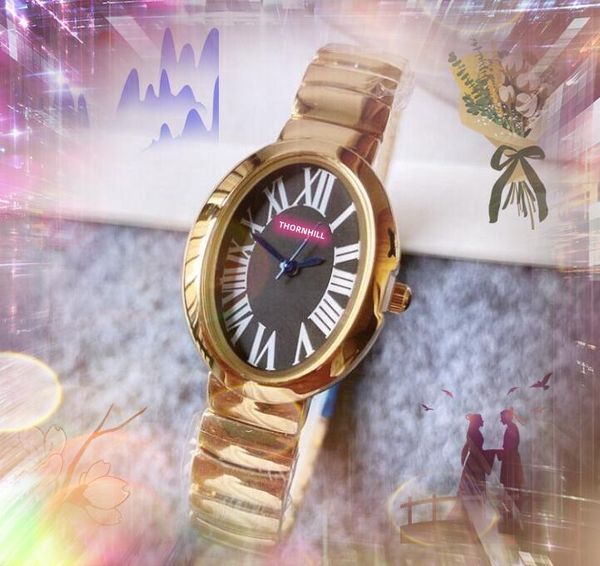 Haute qualité Top modèle mode dame montres décontracté abeille chiffres romains forme ovale squelette horloge femme or rose argent luxe femme montre cadeaux