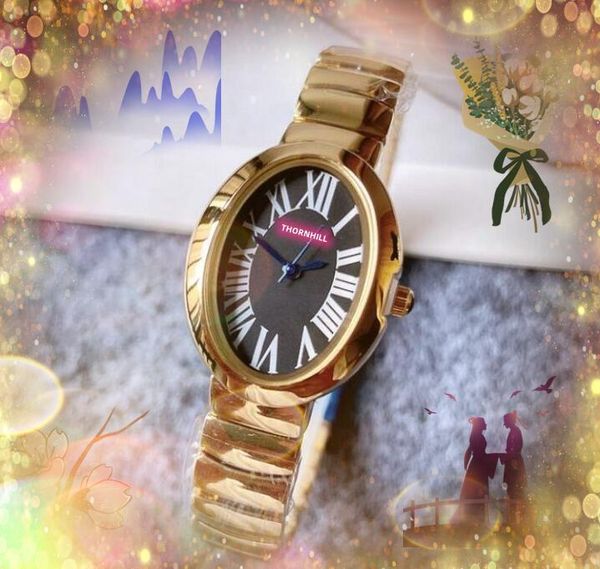 Haute qualité Top modèle mode dame montres décontracté abeille chiffres romains forme ovale squelette horloge femme or rose argent luxe femme montre dames cadeaux de noël