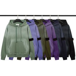 Sweats à capuche pour hommes de créateurs de marque Topstoney de haute qualité Sweat à capuche en tissu bouclé en coton lavé