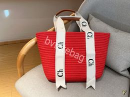 Hoge kwaliteit draagtas Basket chl tassen luxe strotas ontwerpers tas strandtas Schoudertassen CrossBody Handtassen Totes portemonnee Klassieke geometrie tas chlebags