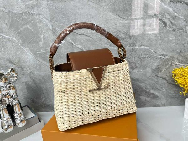 Sac à main fourre-tout de haute qualité pour femmes, lignes simples et designers pratiques, sac fourre-tout de grande capacité, sacs à bandoulière détachables à large bandoulière 27CM