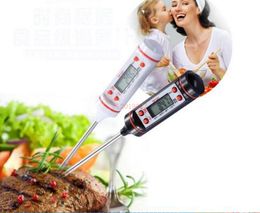 Hoge kwaliteit tp101 scherm buis digitale koken voedsel sonde vlees huishoudelijke thermometer keuken bbq 4 knoppen 400 stks
