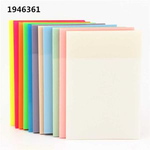 High Quality Transparent 11 Colour Memo Pad Sticky Notes Bookmark Marker Sticker Paper Student office Supplies Stationery