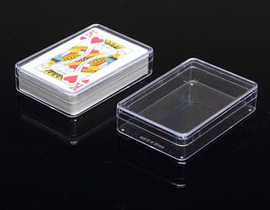 Hoge Kwaliteit Transparante Kaarthouders Plastic Box PS Opslag Poker Box Verpakking Verzendmateriaal Snelle Verzending SN2121