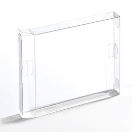 Boîtier de protecteur en plastique transparent transparent de haute qualité pour la cartouche de jeu NES Color Color Box Emballage rapide