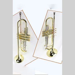 Trompette de haute qualité MTR-300G Bb B instrument de trompette plat avec étui rigide, embouchure, chiffon et gants