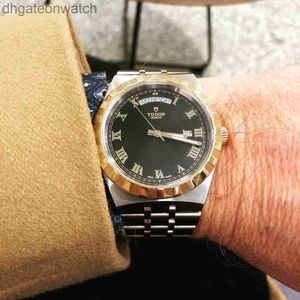 Hoge kwaliteit tudery Designer Watches for Women Men Royal Series 41mm automatisch mechanisch goudhorloges met origineel logo