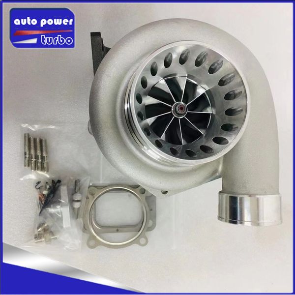 Haute Qualité Turbo GTX3584 GT3584R Double Roulement À Billes Racing Turbocompresseur T4 Bride Sortie 76mm V-band 2.0L-5.5L 550-1000HP