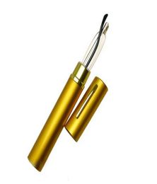 Hoge kwaliteit ultra slanke afwerking leesglazen Gold Trim Hard Tube Case Metal Mini Tube Reader Sterkte 10 15 20 25 30 6119545