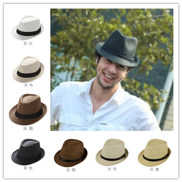 qualité panama chapeaux ventiler chapeau de paille jazz chapeau fedora chapeau homme femmes soleil chapeaux avare bord chapeaux pour l'été